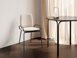 Стул Ror, 2 Frame, велюр, черный/бежевый