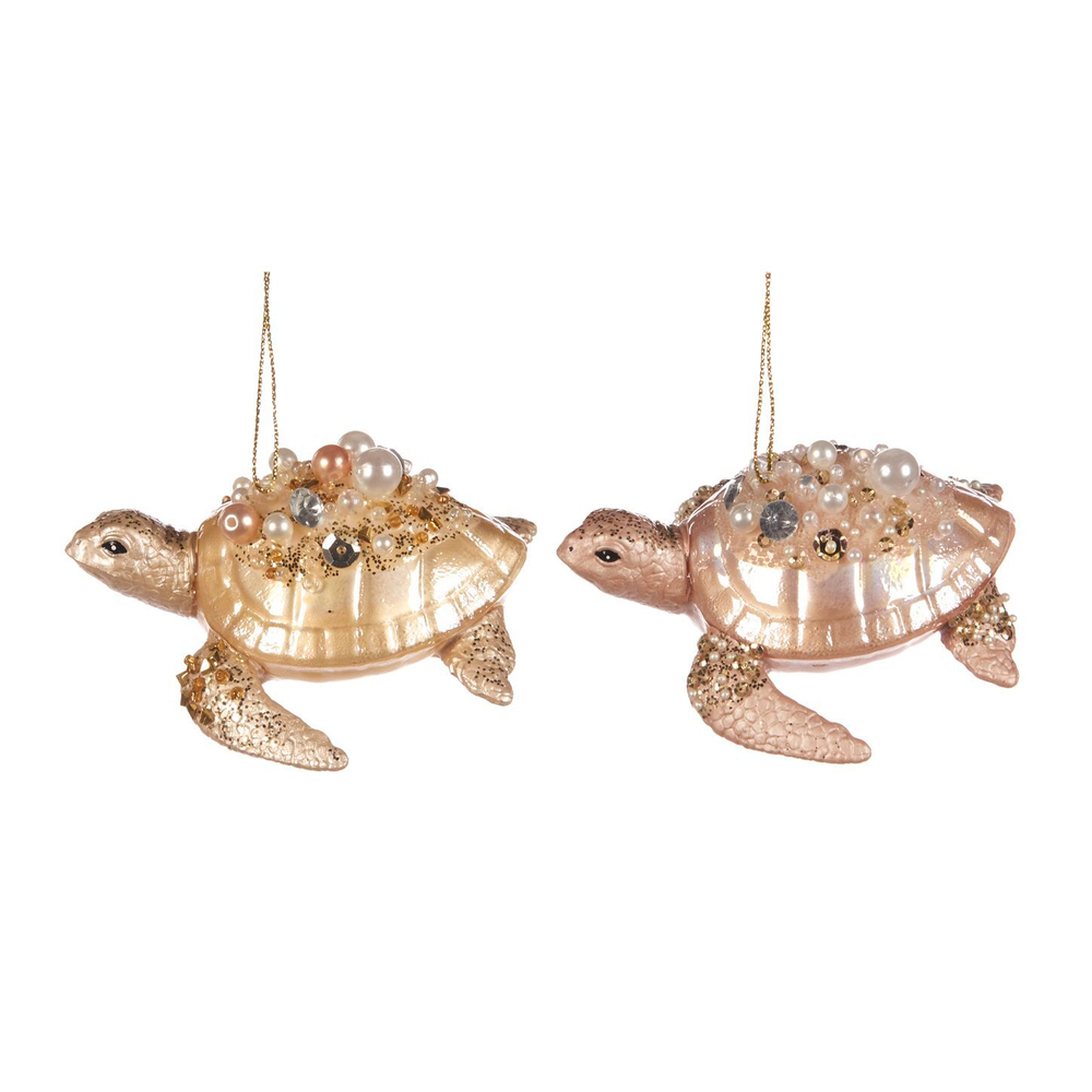 Черепашки 2шт 9.5см Goodwill розовые/кремовые