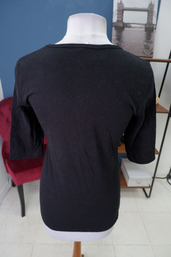 Футболка Мама Пижама черная с принтом 44-46 размер