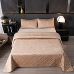 Велюровое покрывало ромб OVF040, размер 240*260, наволочки 50-70 2 шт