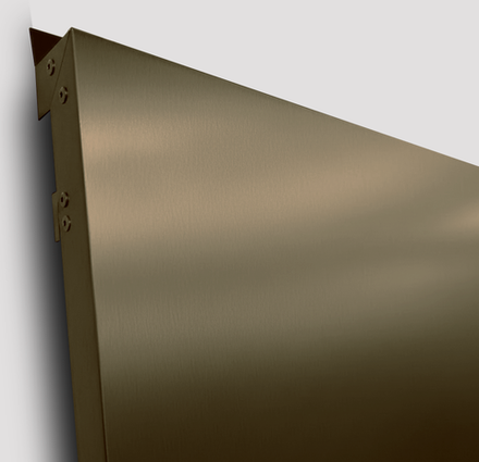 Кассеты фасадные облицовочные из AISI нитрид титана цвет Браун