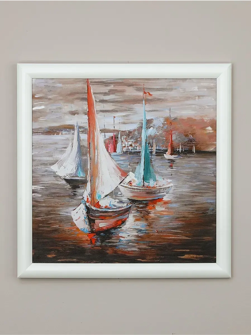 Картина на стену для интерьера на холсте 34*34 см