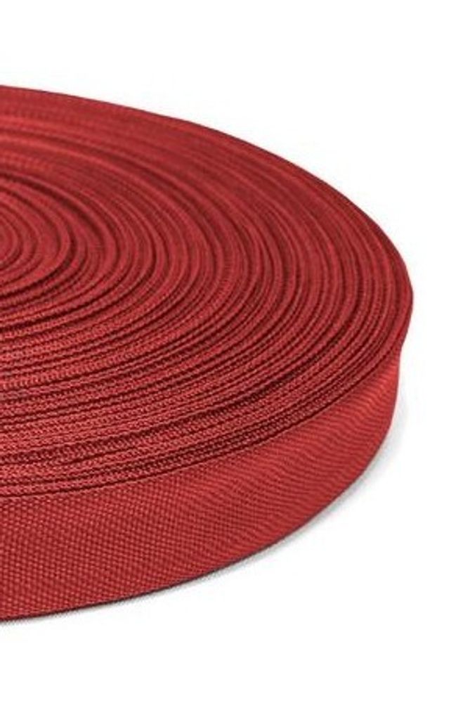 Тесьма окантовочная 450D, ш. 2,2 см, п/э 100%, 2,5 гр/м, красный