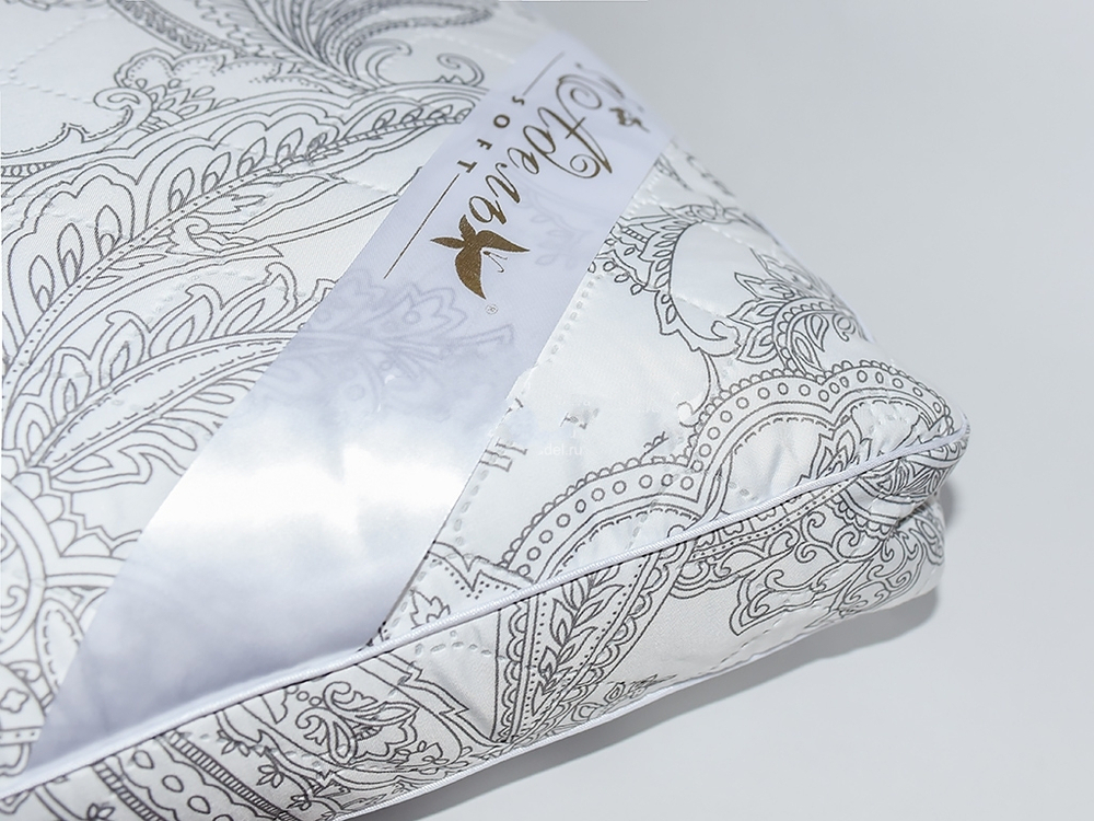 Подушка "ШЕЛК" б/молнии у/степ с кантом тик 45*65*5