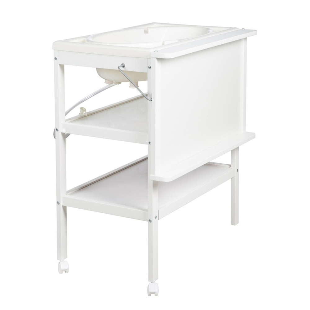 Стол для пеленания Roba Baby Pool с ванночкой и матрасиком белый