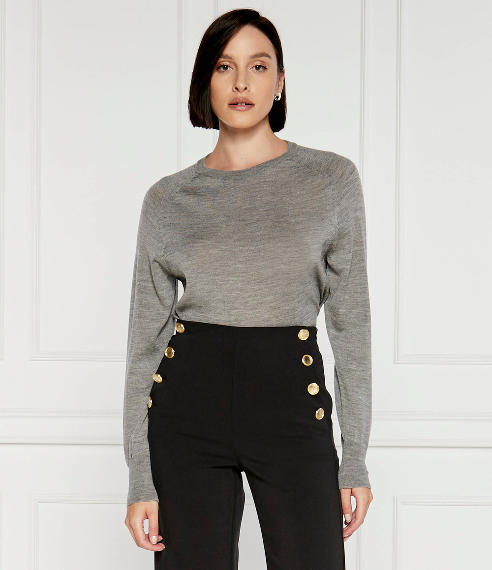 Хлопковый свитер Max Mara Leisure - серый(263660886)