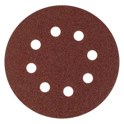 Шлифовальный круг 125мм на липучке Р120/ 10шт/ 8 отверстий