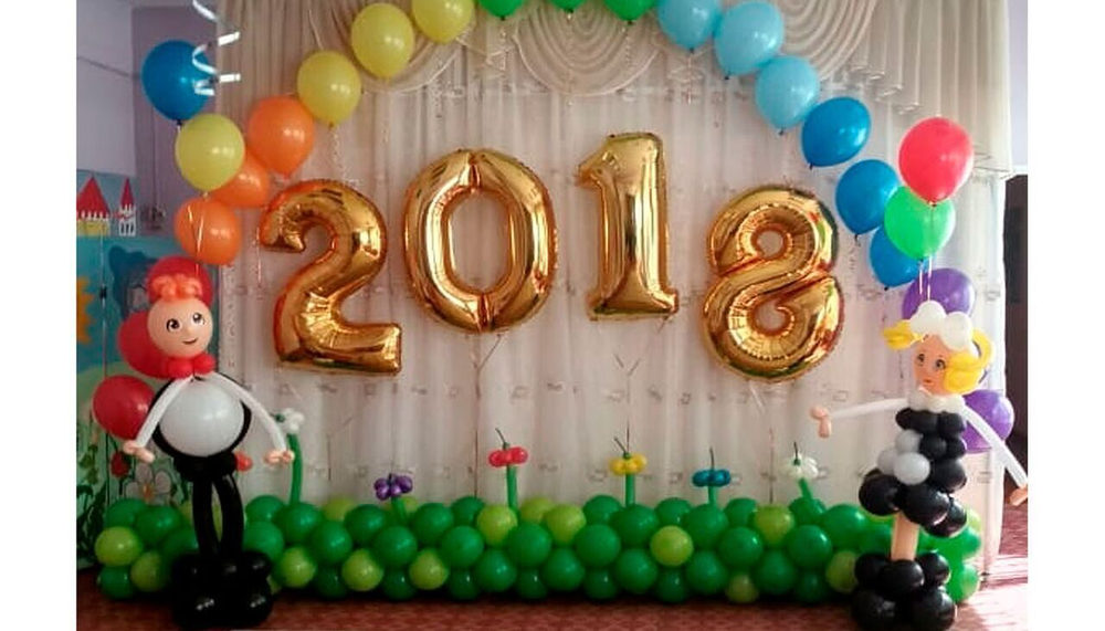 Оформление выпускного в детском саду Мальчик и Девочка