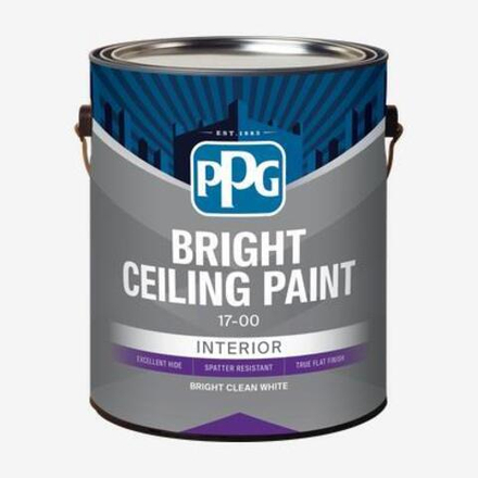 Краска для потолков PPG Bright Ceiling Краска для потолка Paint супербелая