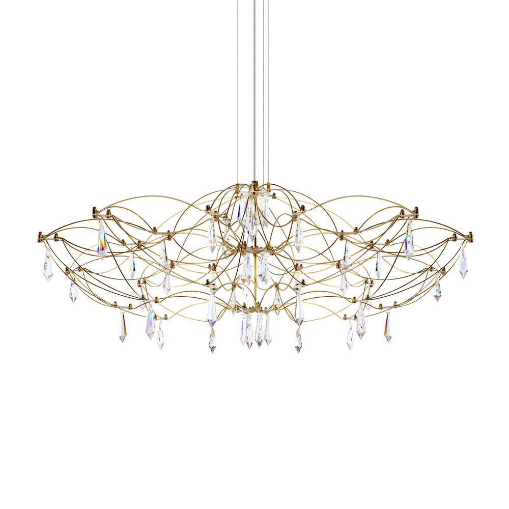 Подвесная светодиодная люстра Loft It Mira 10586/900 Gold Asfour