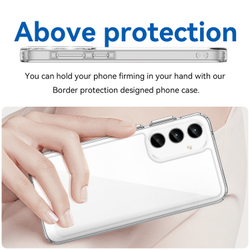 Противоударный чехол с мягкими усиленными рамками для Samsung Galaxy A35, мягкий отклик кнопок