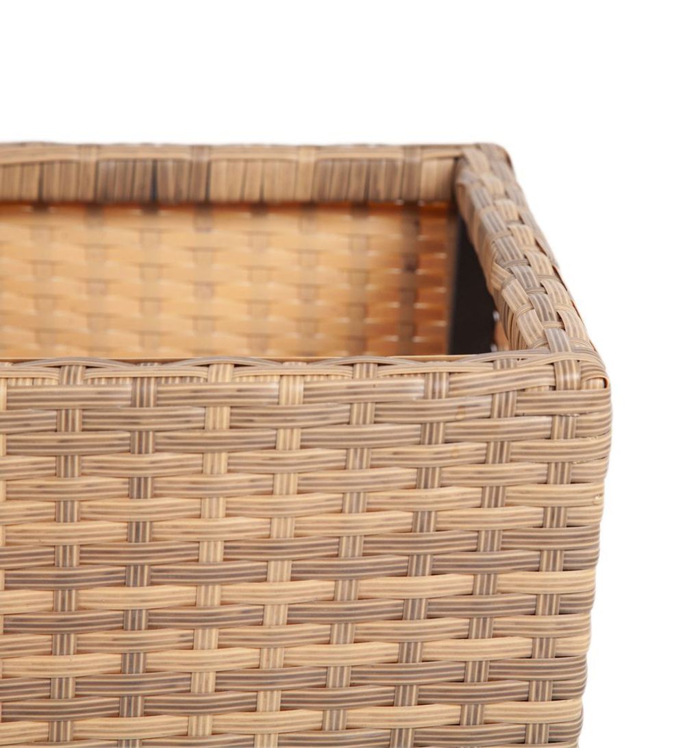 Капучино, кашпо для цветов плетеное