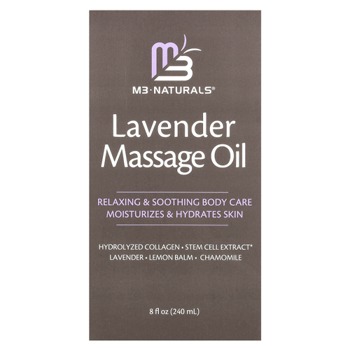 M3, Лавандовое массажное масло, 240 мл (8 жидк. унц.)