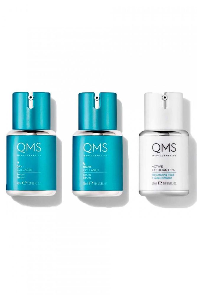 QMS Medicosmetics Набор «Интенсивное обновление» с коллагеном Collagen System 3-step Routine Set 3 гр