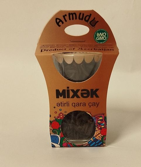 Armudu Azerbaijan tea Mixək ətirli qara çay (stəkan)