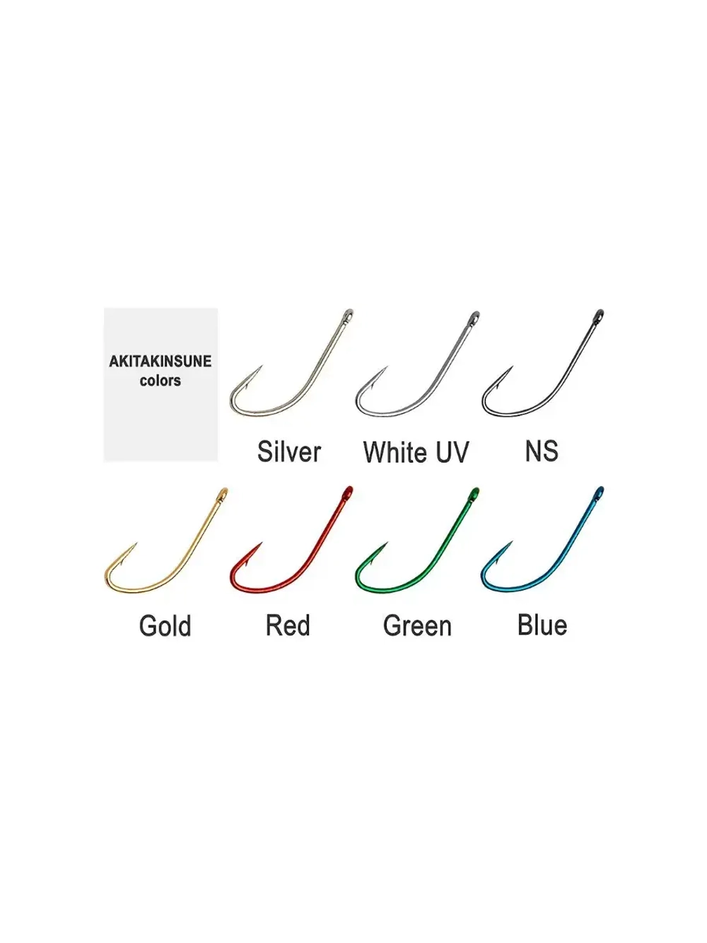 Крючок одинарный Akitakitsune ringed #1 Black UV