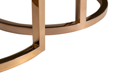 Набор журнальных столиков Garda Decor серый искусственный мрамор с золотом