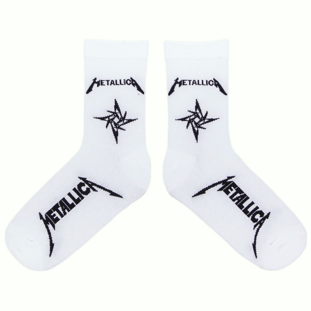 Носки Metallica белые (1281)