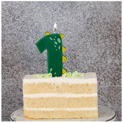 Свечи-цифры Динозаврик, 6см