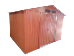 Металлический сарай GreenStorage Арчер D светло-коричневый