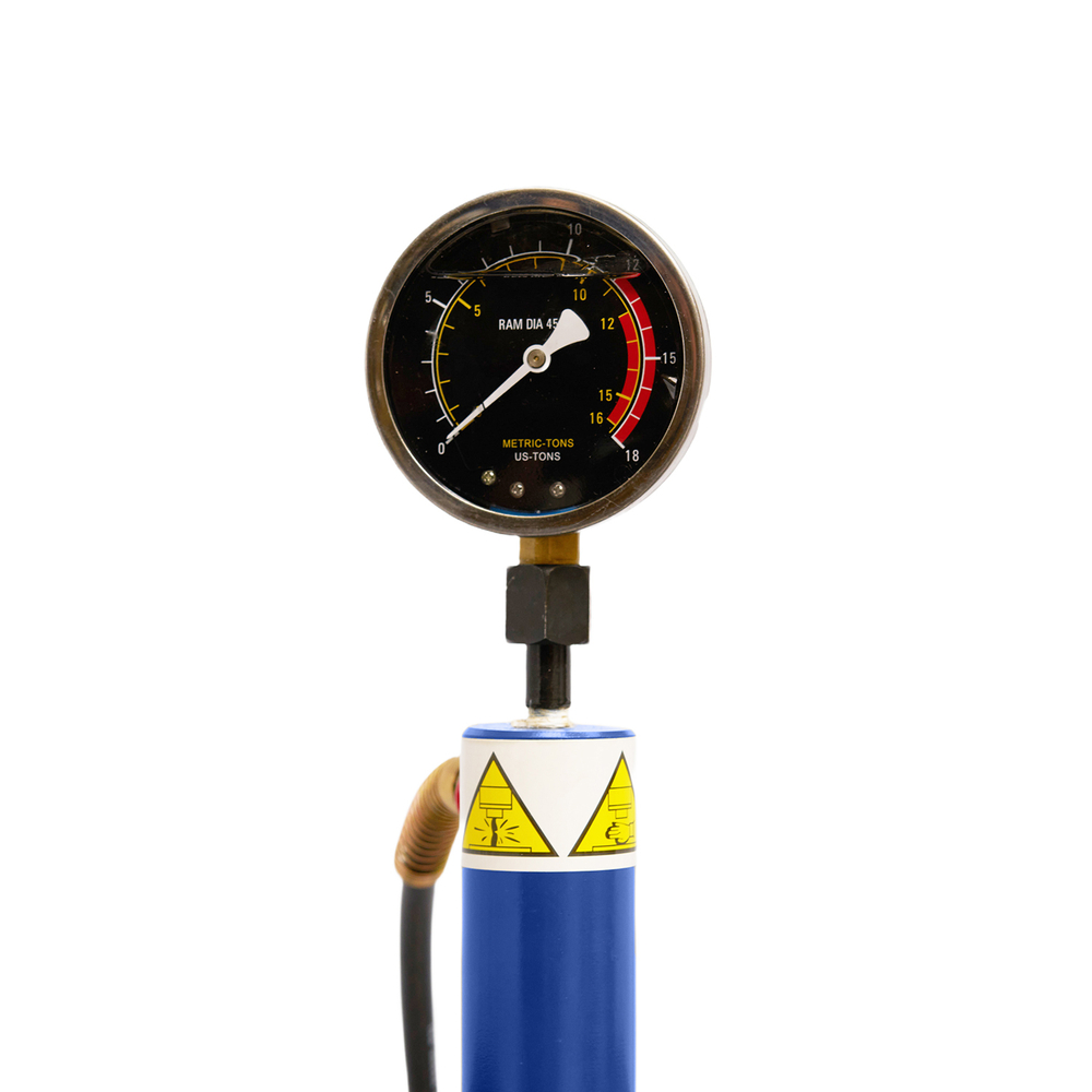 Пресс гидравлический 12 тонн, напольный, с педалью, цвет синий RAL 5005 ROSSVIK