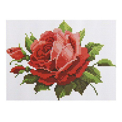 Вышивка крестиком 26*20,5см «Роза» MY8814