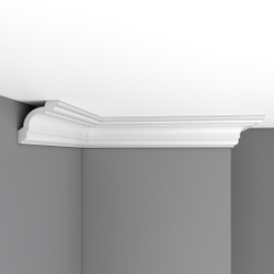 Плинтус потолочный гладкий Decomaster 96630 75х75х2400мм