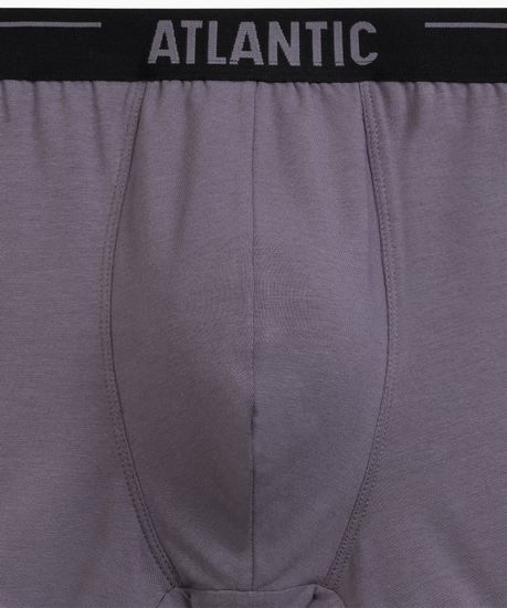 Трусы мужские боксеры (5шт) Atlantic 5SMH-004, хлопок, коричневый + графитовый + черный + фиолетово-серый + каберне