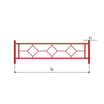 Ограждение металлическое Romana 303.03.00