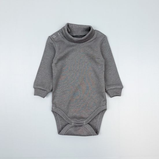 Боди-водолазка из кашкорсе, Серый туман