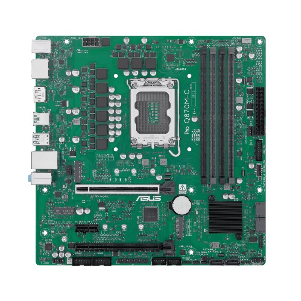 Материнская плата ASUS PRO Q870M-C-CSM, LGA1851, DDR5, mATX