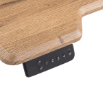 Компьютерный стол Woodville Маркос с механизмом подъема 120х75х75 дуб вотан, черный, ножки черные