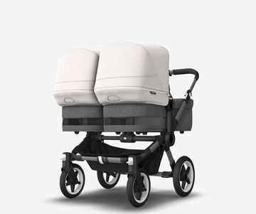 Коляска для двойни 2 в 1 Bugaboo Donkey 5 Twin Misty white/Grey melange/Graphite
