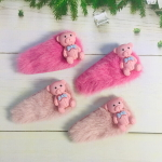 Зажимы для волос детские 2 шт «Boom- Медвежёнок Томми», микс 4 цвета, 5,5*2,5 см