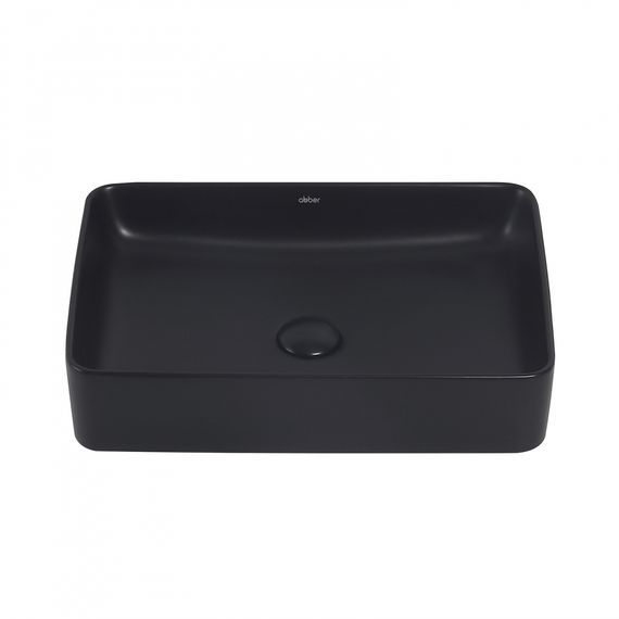 Раковина накладная ABBER Rechteck AC2207MB черная матовая