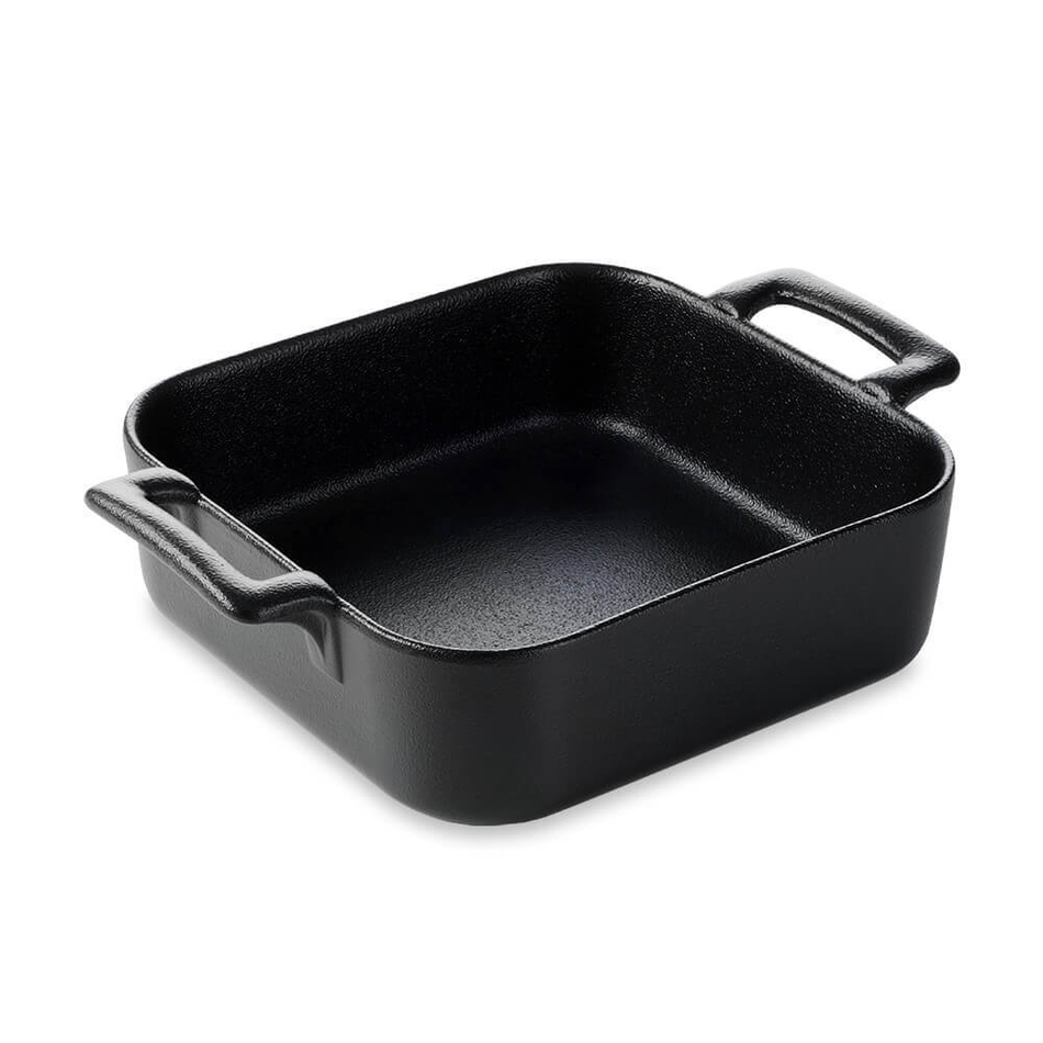 Блюдо для запекания квадратное 20x20 см, фарфор, черный, 647684, Belle Cuisine, Revol, Revol