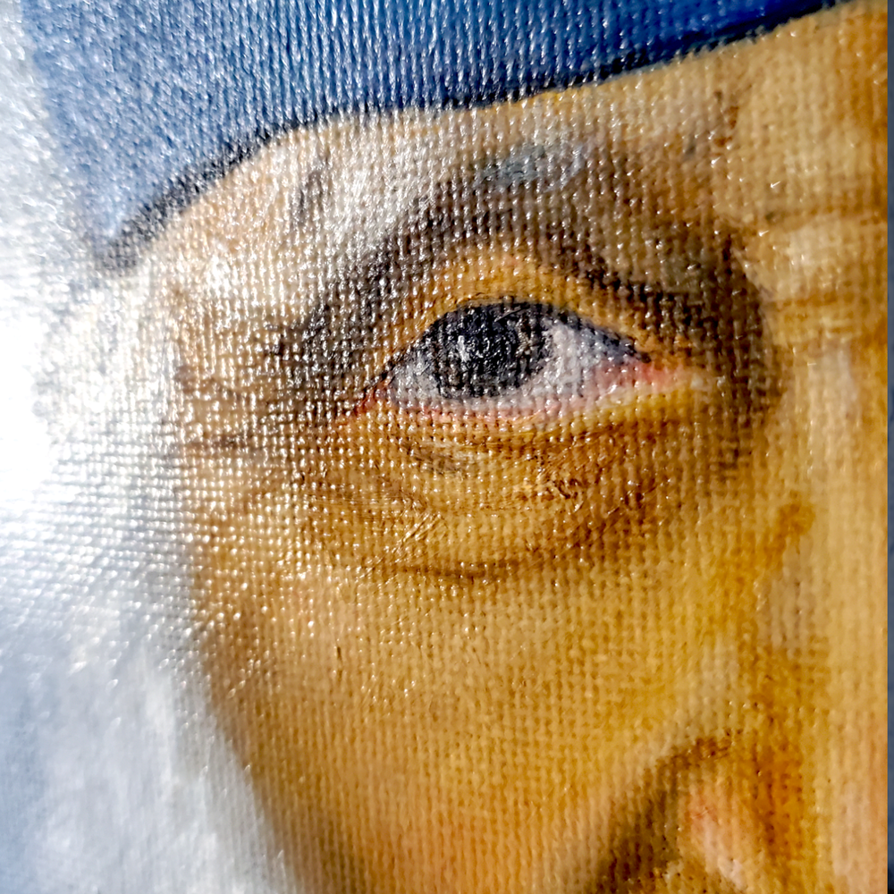 Картина «Святой старец Николай Гурьянов» | Холст, масло 25х30 см | Художница Ефимова Ольга