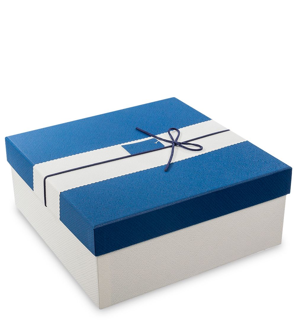 WF-36/3-A Коробка «Прямоугольник» цв.бел./син.