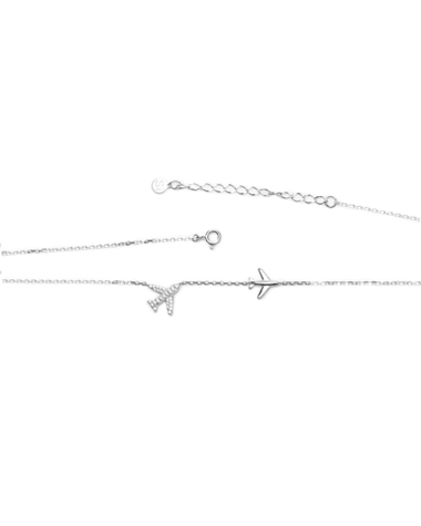 Серебряное колье "Самолеты"