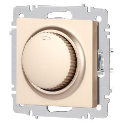 Светорегулятор Intro Accent 6-401-04 поворотный, 600Вт 230В, IP20, СУ, шампань