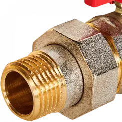 Кран шаровый со сгоном ROMMER Н-В 3/4" бабочка стандартнопроходной 39415