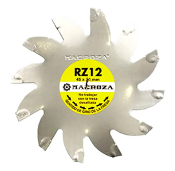 Фреза для штроборезов Macroza RZ12 15х45 мм