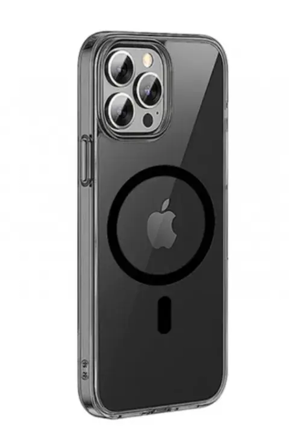 Чехол-накладка Wiwu Crystal Case Magsafe для Apple iPhone 15 пластиковый (черный)