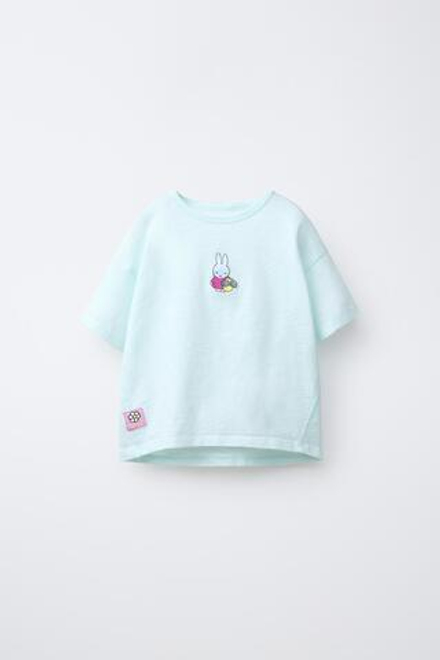 ZARA ФУТБОЛКА С ПРИНТОМ MIFFY™ MERCIS BV ©, ГОЛУБОЙ