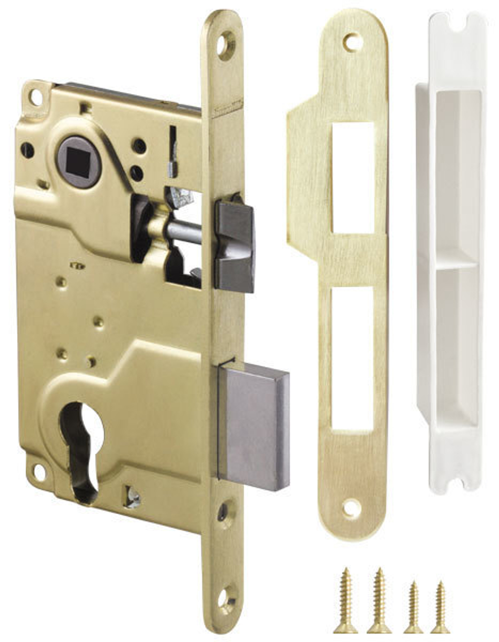 Замок межкомнатный под цилиндр Армадилло LH 25-50 BOX SG, цвет золото матовое (гарантия - 5 лет)