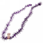 Мишура 2м 9см «Фейерверк» фиолетовый/серебро