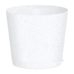 Горшок для цветов пластиковый 0,75л d-12см «Oregano» с прикорневым поливом мраморный
