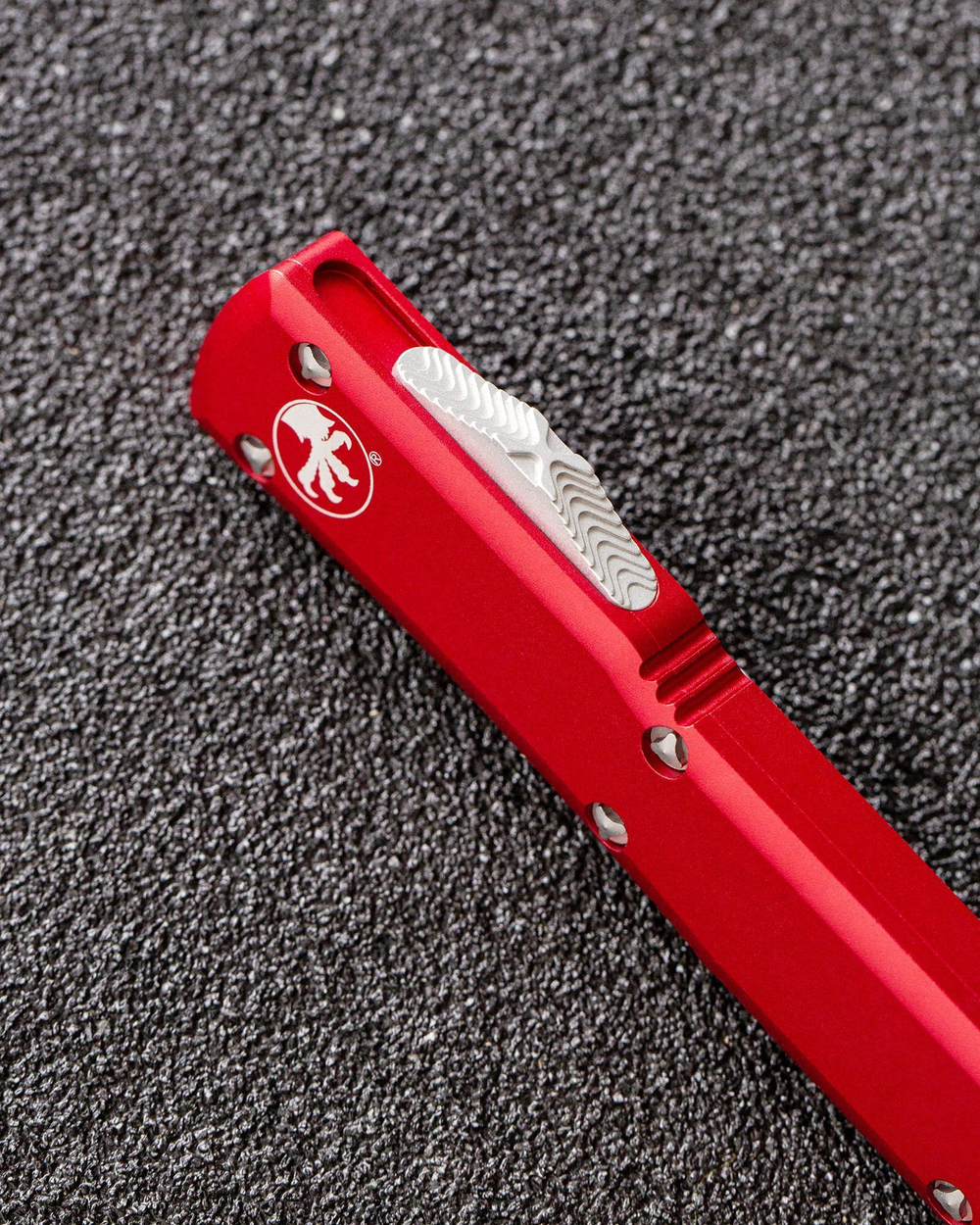 Автоматический складной нож Microtech Ultratech S/E Standart Stonewash VG-10 121-10RD (красный)
