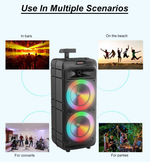 Напольная колонка BT Speaker ZQS-8211 (8"х2/40W) BT+ Караоке