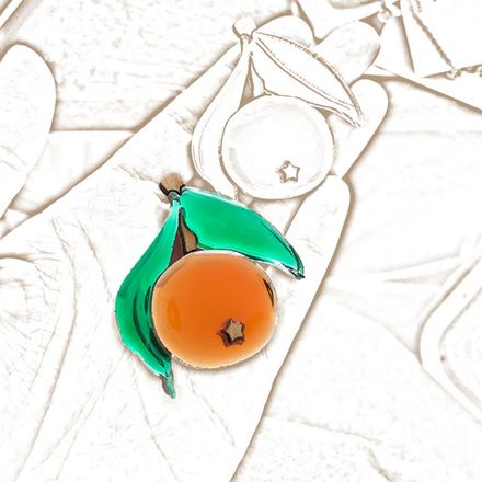 Брошь "Мандарин"